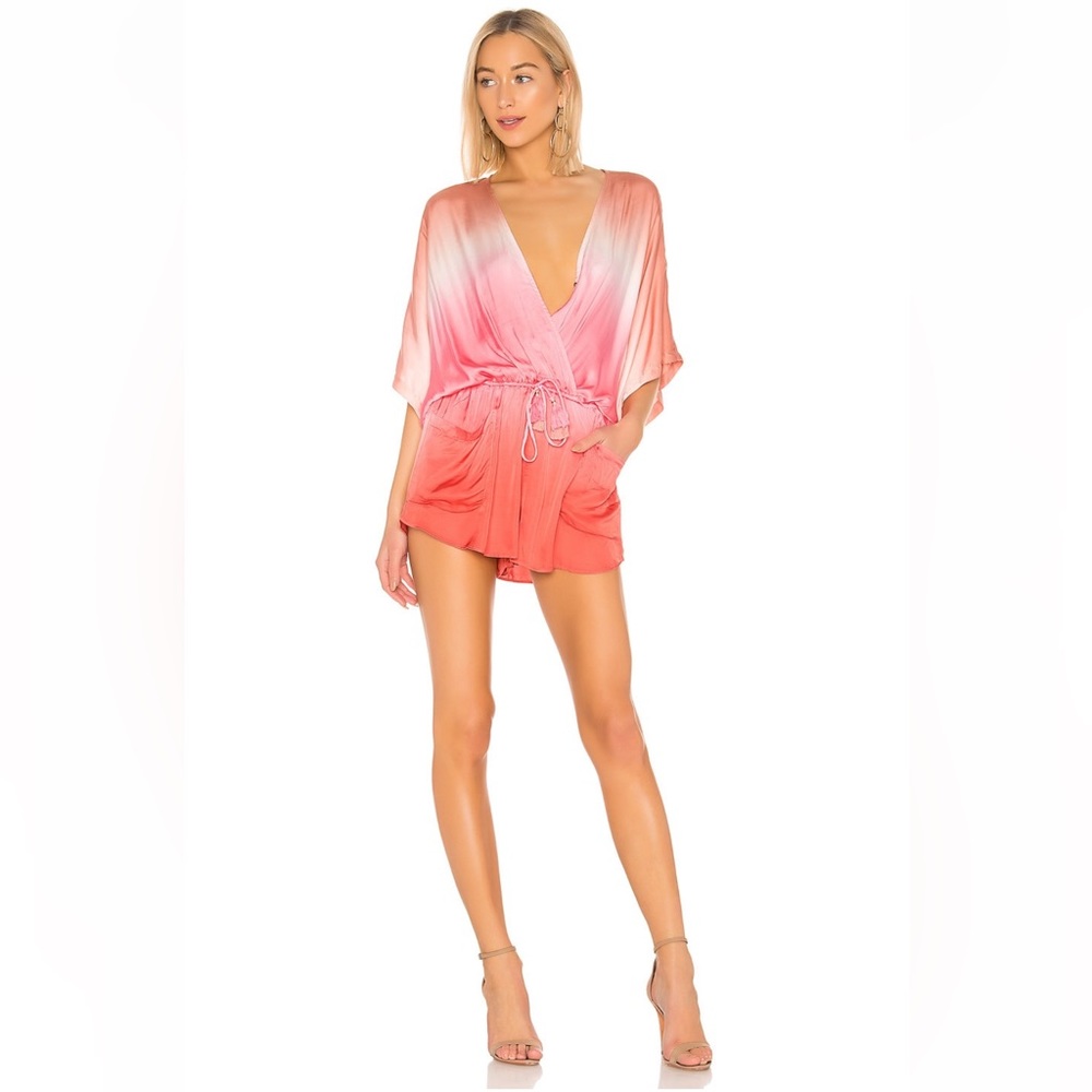 Young Fabulous Broke Ashby Romper XS Ombré Pink Terry - Picture 6 of 8